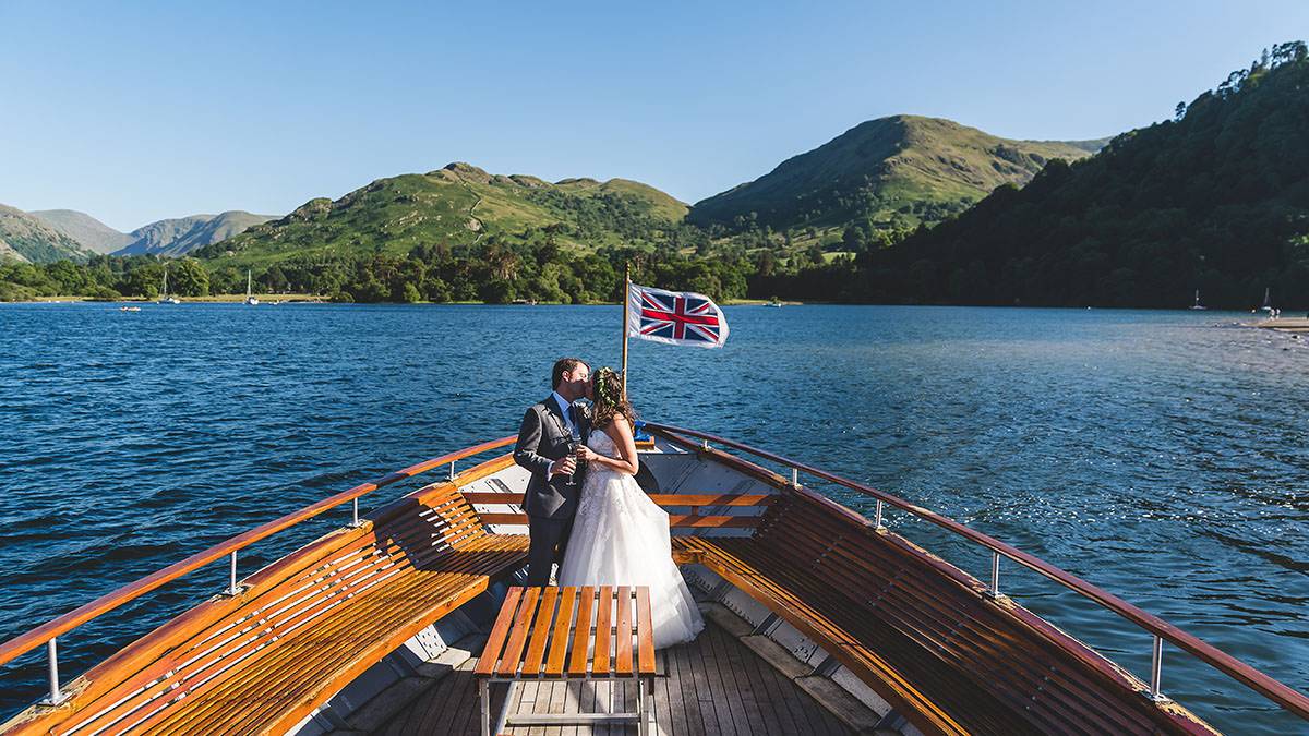 couple of the Lakeland Steamer Wedding photographers at I|nn on the Lake, Ullswater couple of the Lakeland Steamer Wedding photographers at I|nn on the Lake, Ullswater