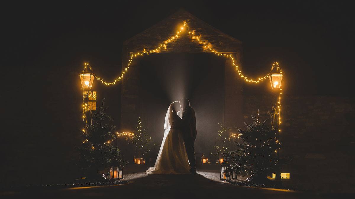 Night time couple at New House Farm wedding photographers Night time couple at New House Farm wedding photographers